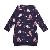 Long-sleeved dress made of cotton (organic)